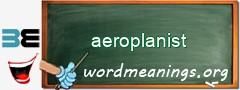 WordMeaning blackboard for aeroplanist